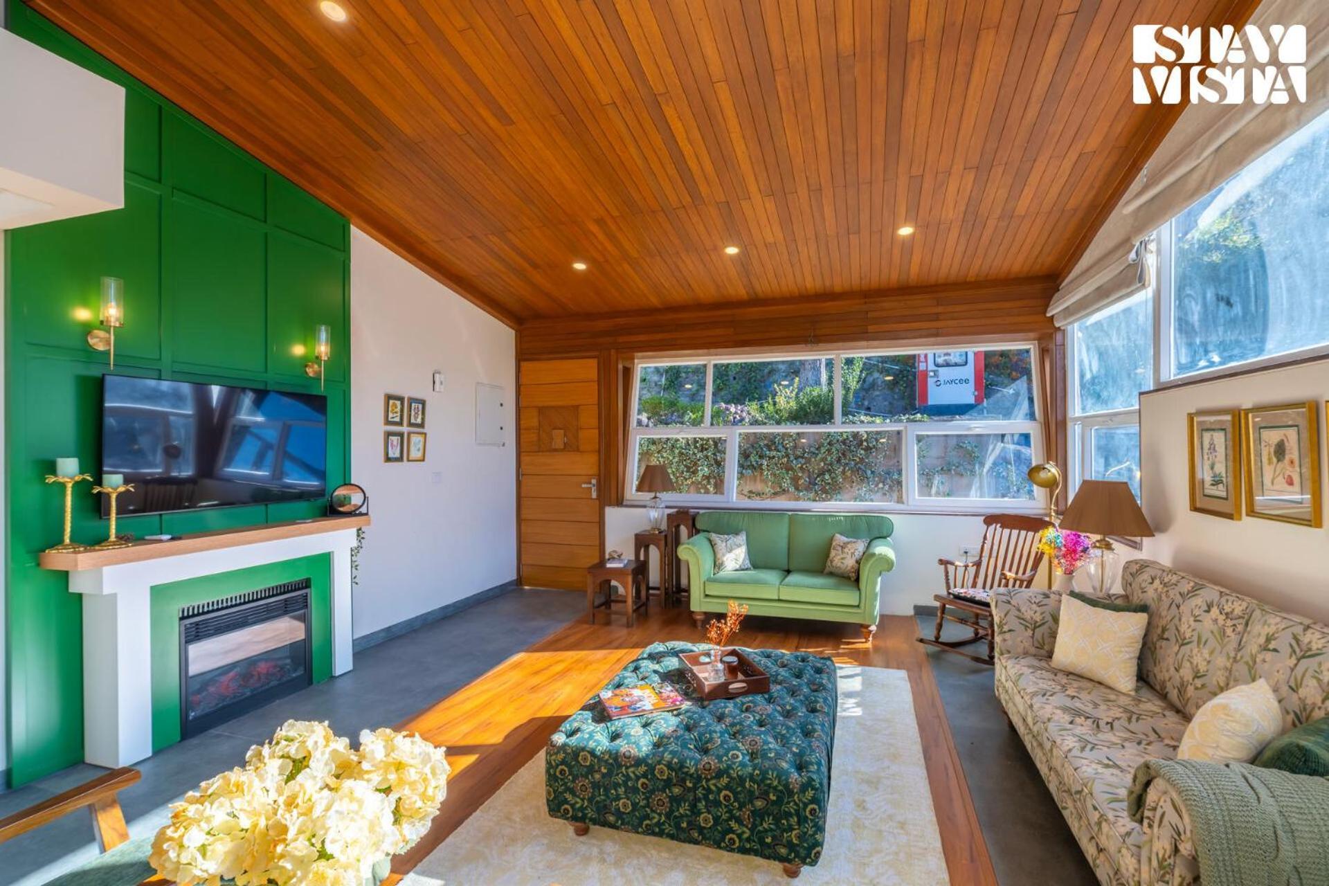 Stayvista At Nook - Elysium Estate 2 Bedroom Cottage With Hill View, Lawn シムラー エクステリア 写真